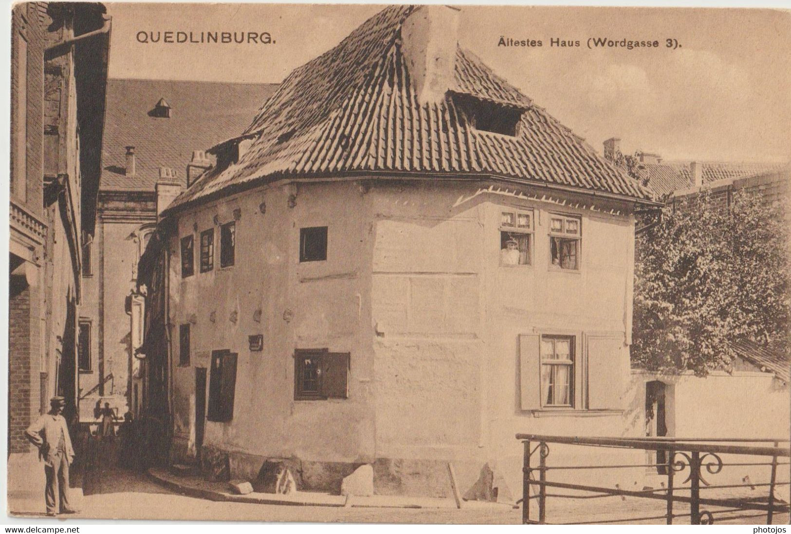 Postkarte Quedlinburg  (Allemagne)   3 Wordgasse   Vieilles Maisons Altestes Haus    Ed Glaser - Quedlinburg
