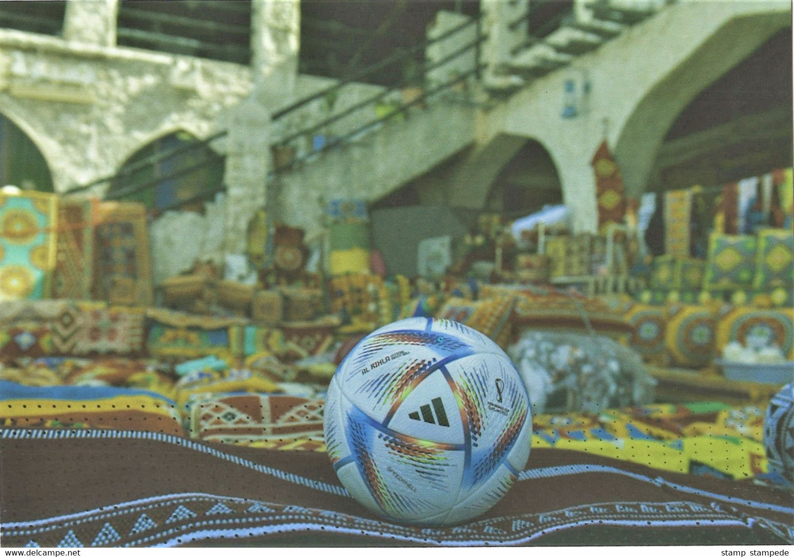 Official Match Ball AL RIHLA By ADIDAS - 2022 FIFA World Cup Soccer / Football - Mint Postcard From Qatar Post - 2022 – Qatar