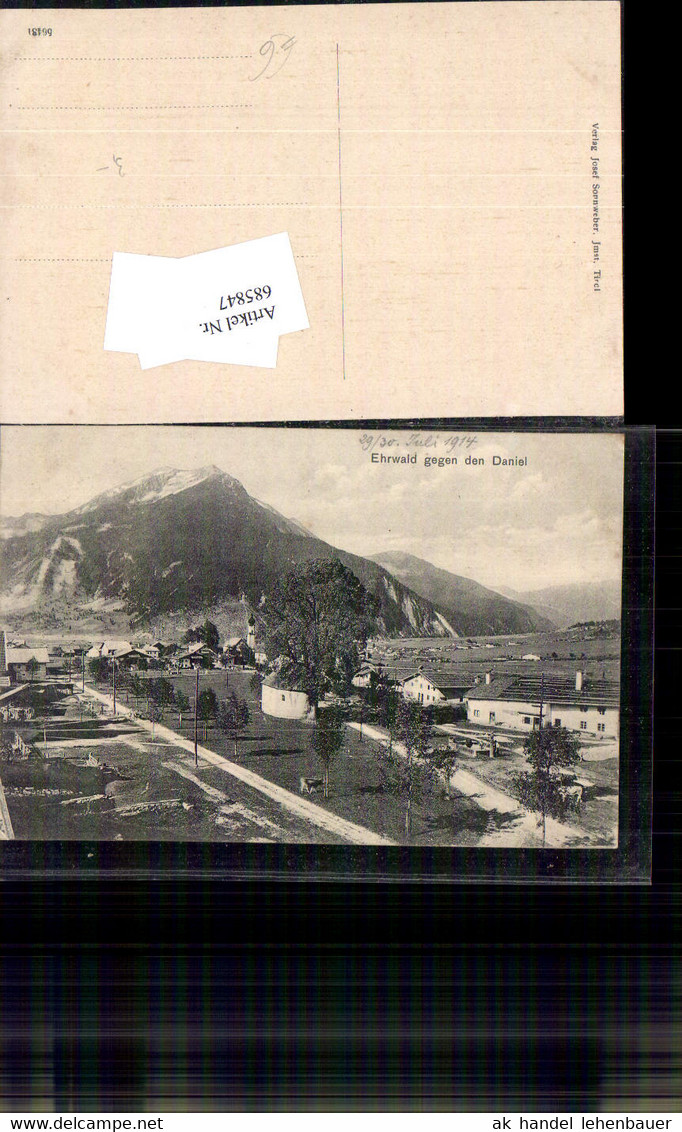 685847 Ehrwald M. Zugspitze Martinsplatz 1905 - Ehrwald