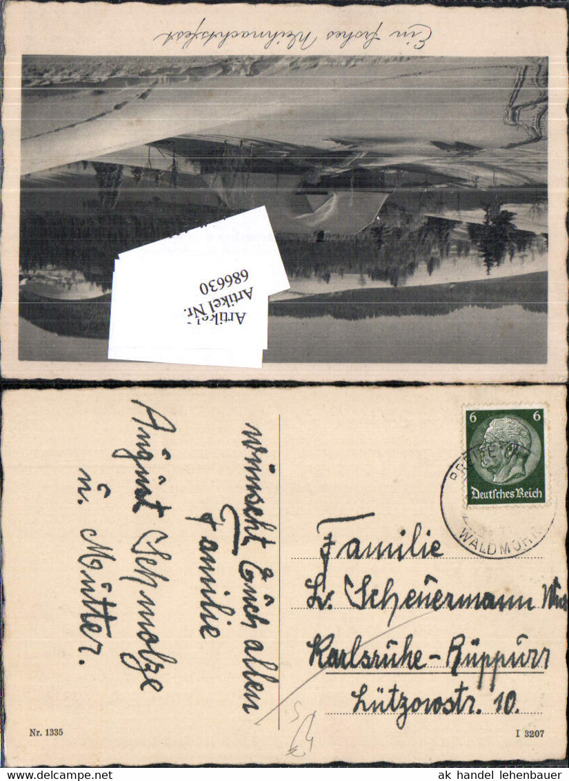 686630 Stempel Breitenbach Waldmohr Gel.n. Karlsruhe Rüppurr - Franking Machines (EMA)