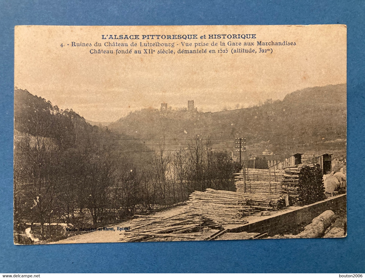 Lutzelbourg Ruines Du Château Vue Prise De La Gare Aux Marchandises Près De Phalsbourg Saverne - Sarrebourg