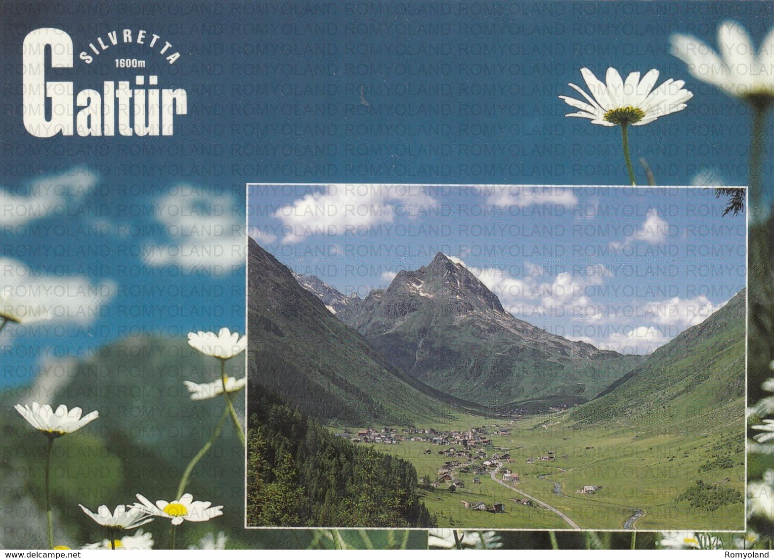 CARTOLINA  SILVRETTA M.1600,GALTUR,TIROLO,AUSTRIA,GALTUR IM PAZNAUN GEGEN BALLUNSPITZE M.2671,VIAGGIATA 2003 - Galtür