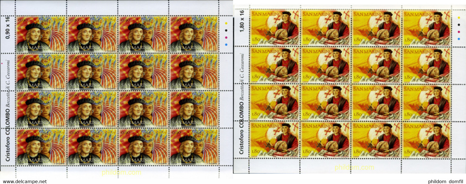 195561 MNH SAN MARINO 2006 CRISTOBAL COLON - Oblitérés