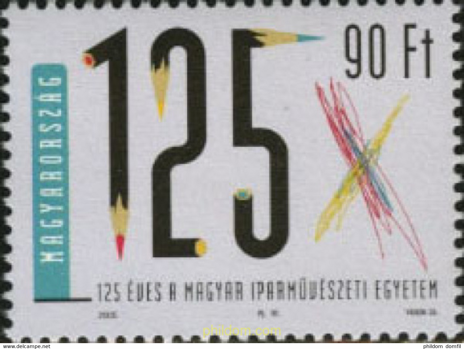 198003 MNH HUNGRIA 2005 125 ANIVERSARIO DE LA UNIVERSIDAD DE DISEÑO DE HUNGRIA - Used Stamps