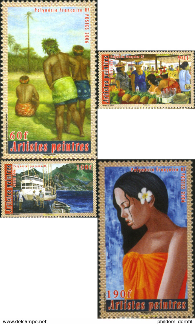 206080 MNH POLINESIA FRANCESA 2006 PINTURAS - Oblitérés