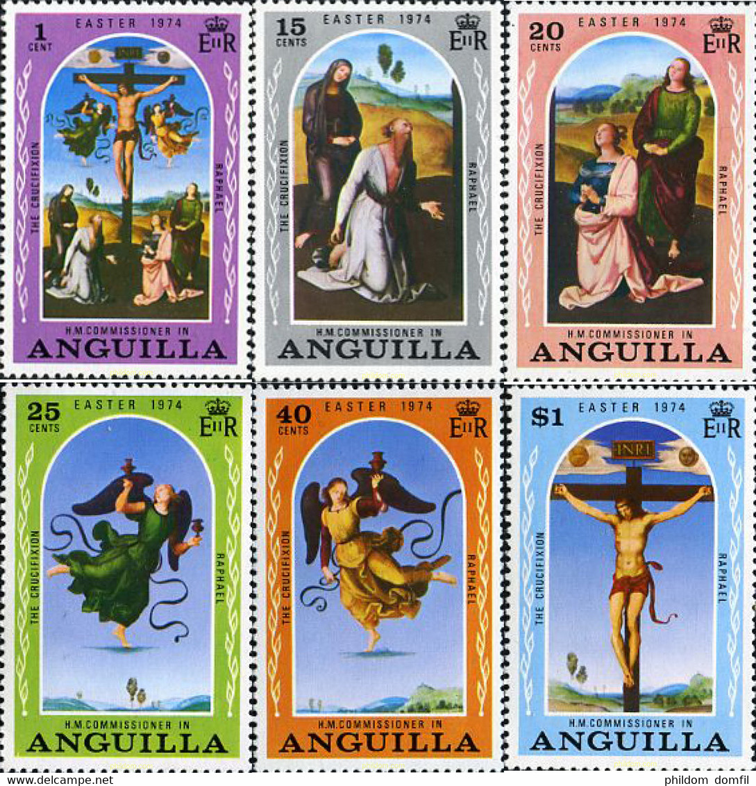 201910 MNH ANGUILLA 1974 PASCUA 1974 - Anguilla (1968-...)