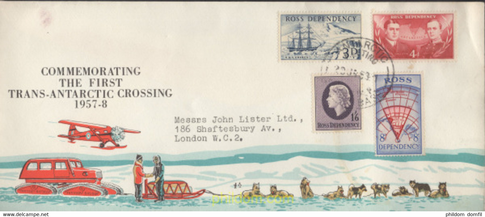 640933 MNH NUEVA ZELANDA. Dependencia Ross 1957 EXPEDICION TRANS-ANTARTICA - Used Stamps