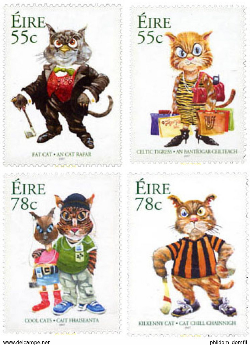 216864 MNH IRLANDA 2007 GATOS - Collections, Lots & Series