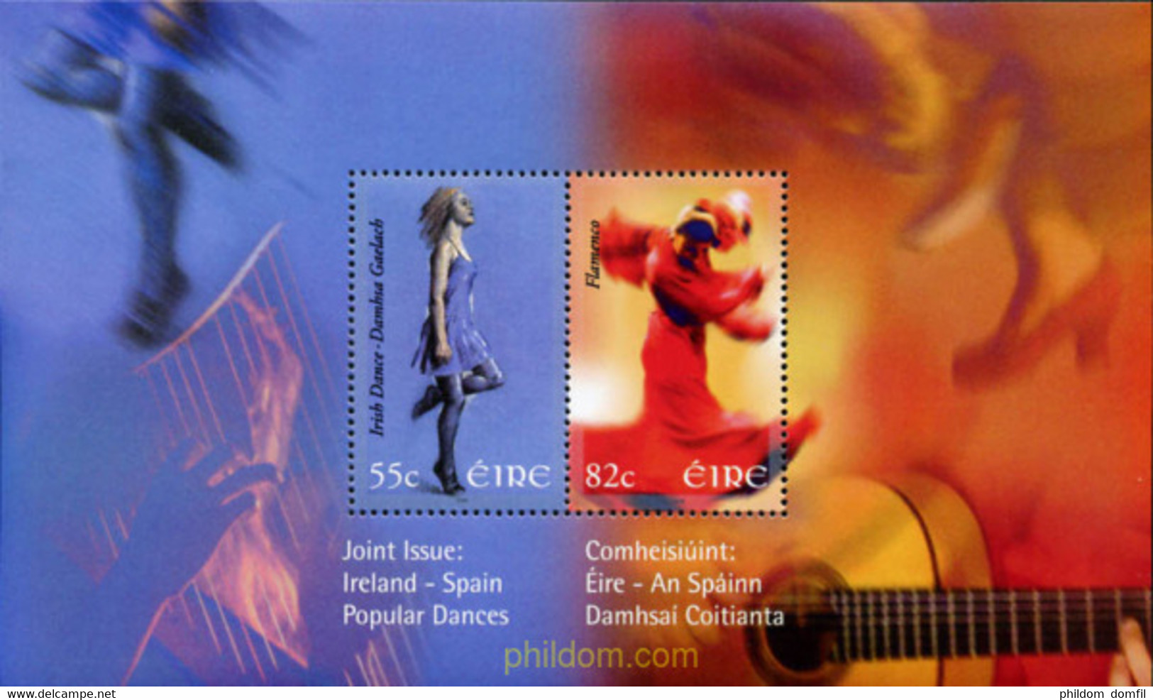 219497 MNH IRLANDA 2008 DANZAS POPULARES - Collections, Lots & Séries