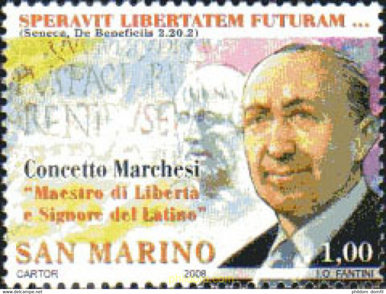 220116 MNH SAN MARINO 2008 PERSONALIDAD - Oblitérés