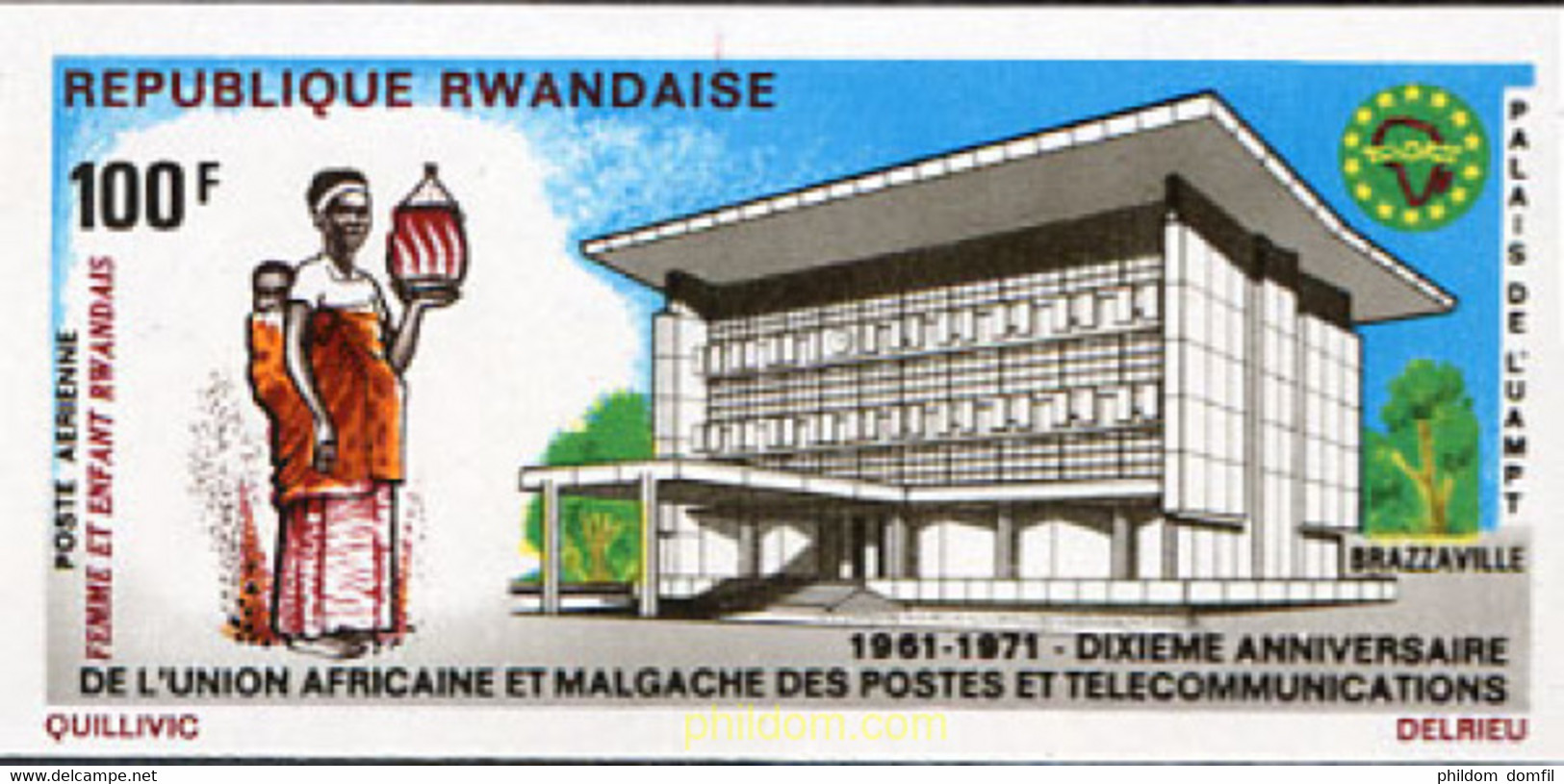 222027 MNH RUANDA 1971 UNION AFRICANA DE TELECOMUNICACIONES - 1970-1979