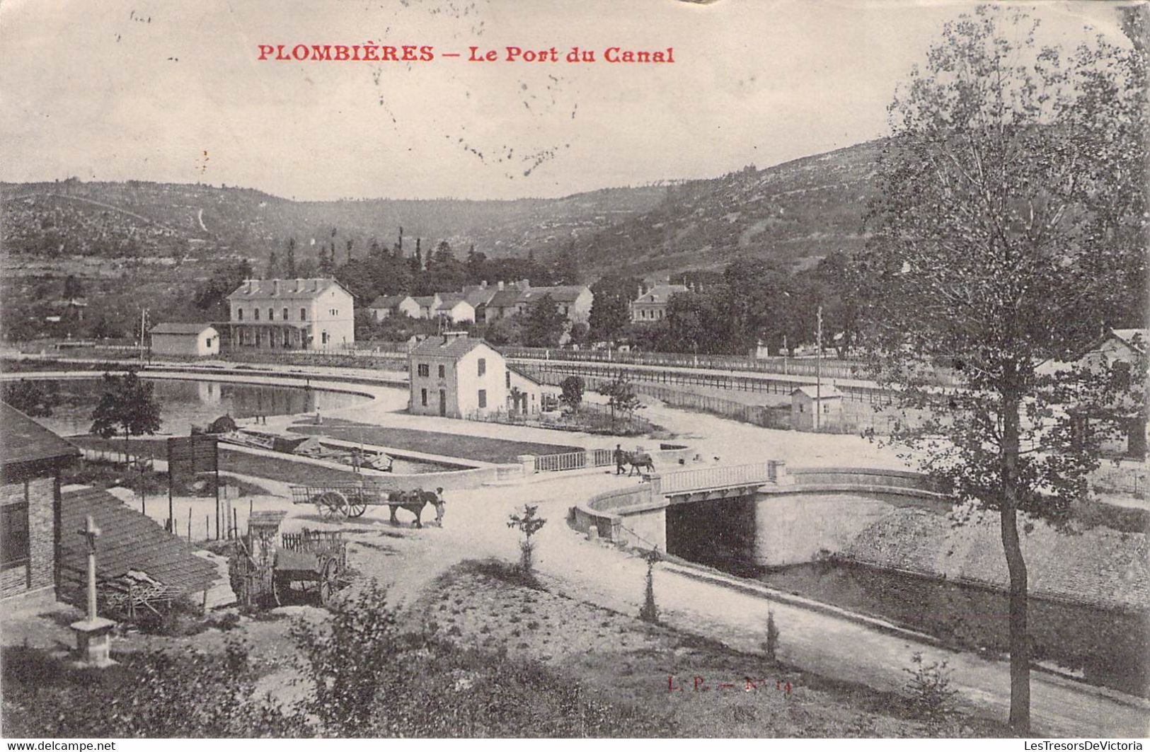 CPA FRANCE - 88 - PLOMBIERES LES BAINS - Le Port Du Canal - Plombieres Les Bains