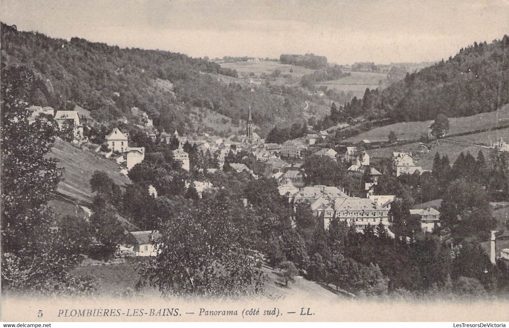 CPA FRANCE - 88 - PLOMBIERES LES BAINS - Panorama Côté Sud - LL - Plombieres Les Bains