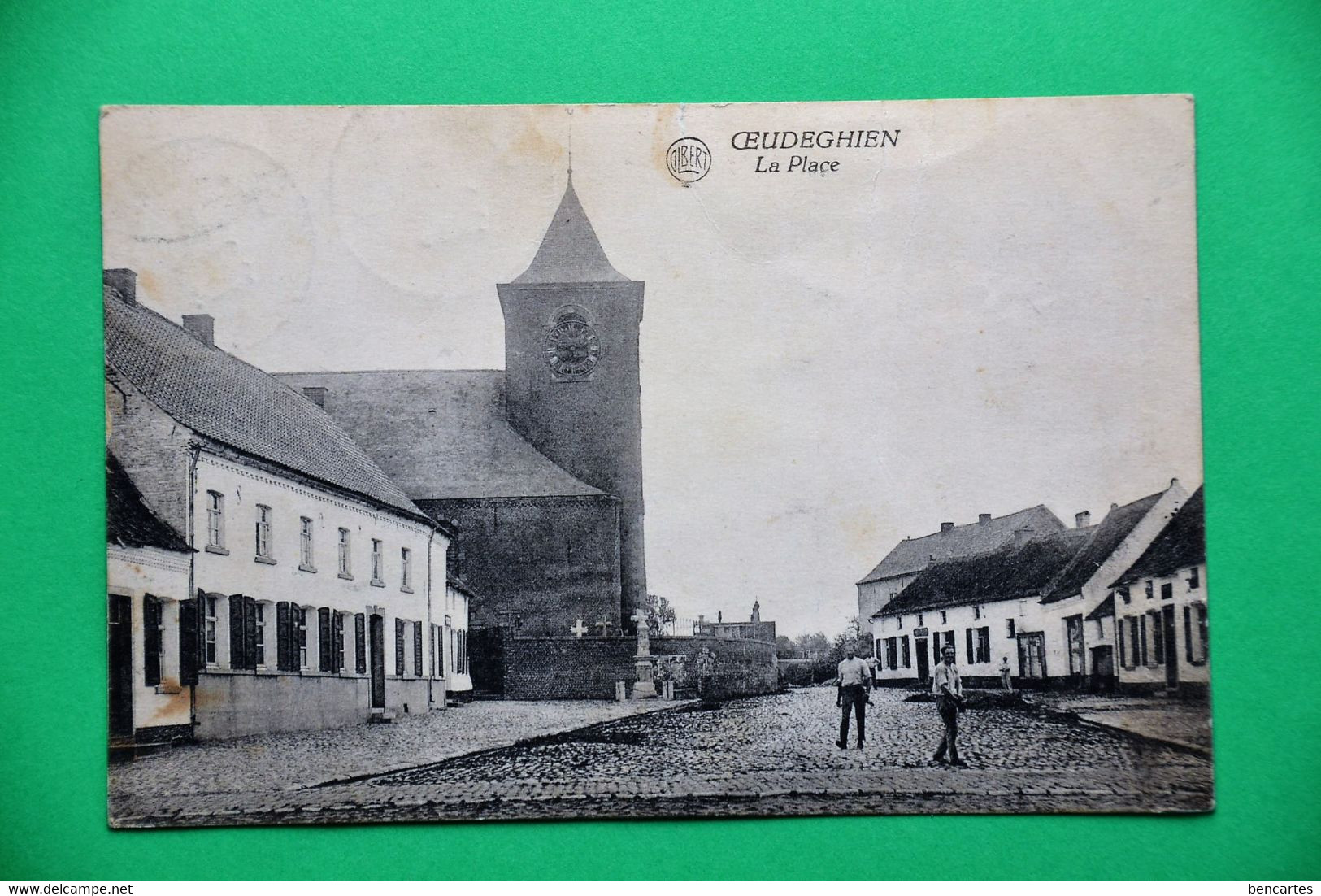 Oeudeghien 1924: La Place Animée. Rare - Frasnes-lez-Anvaing