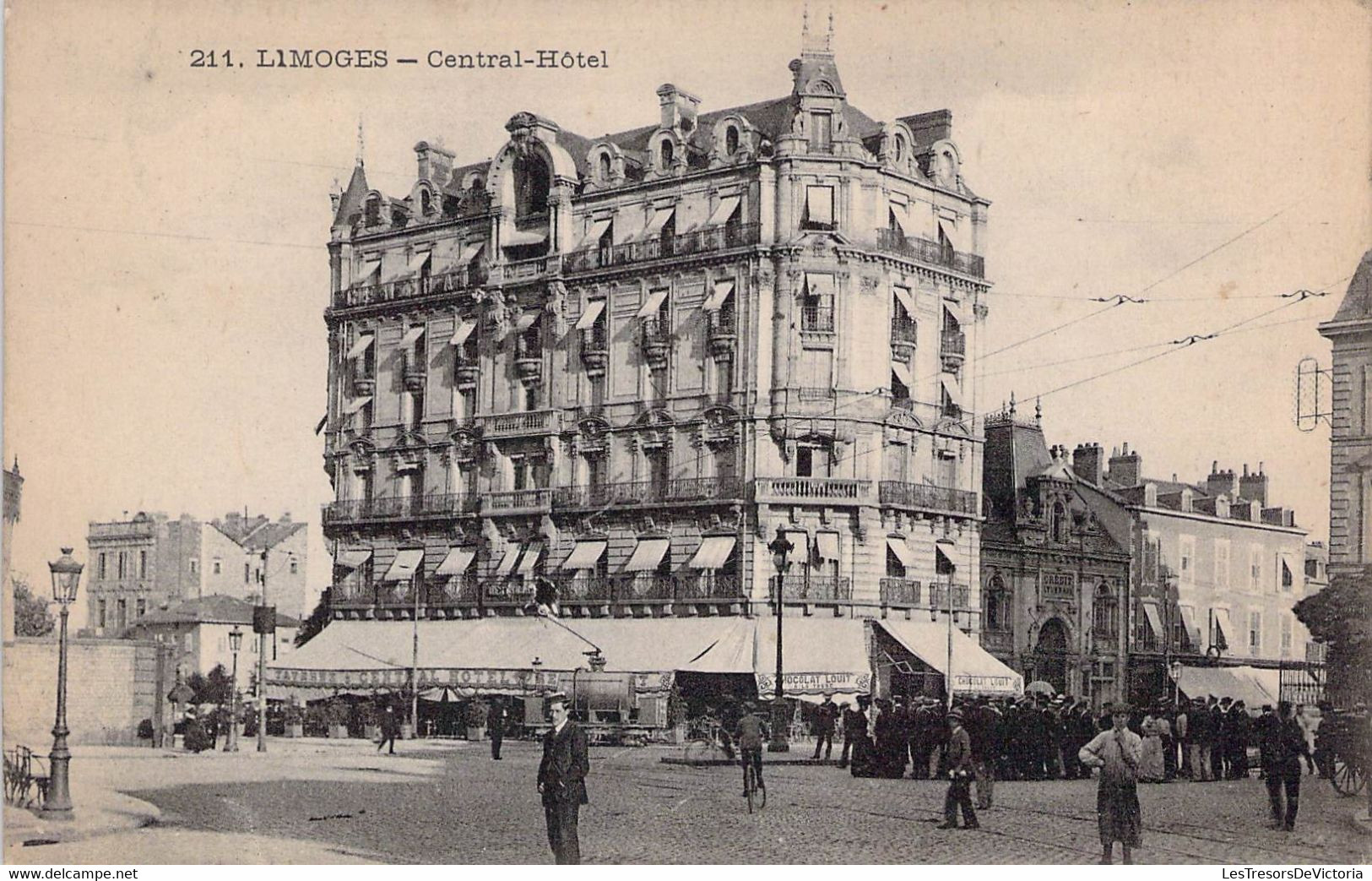 CPA FRANCE - 87 - LIMOGES - CENTRAL HOTEL - Animée - Limoges