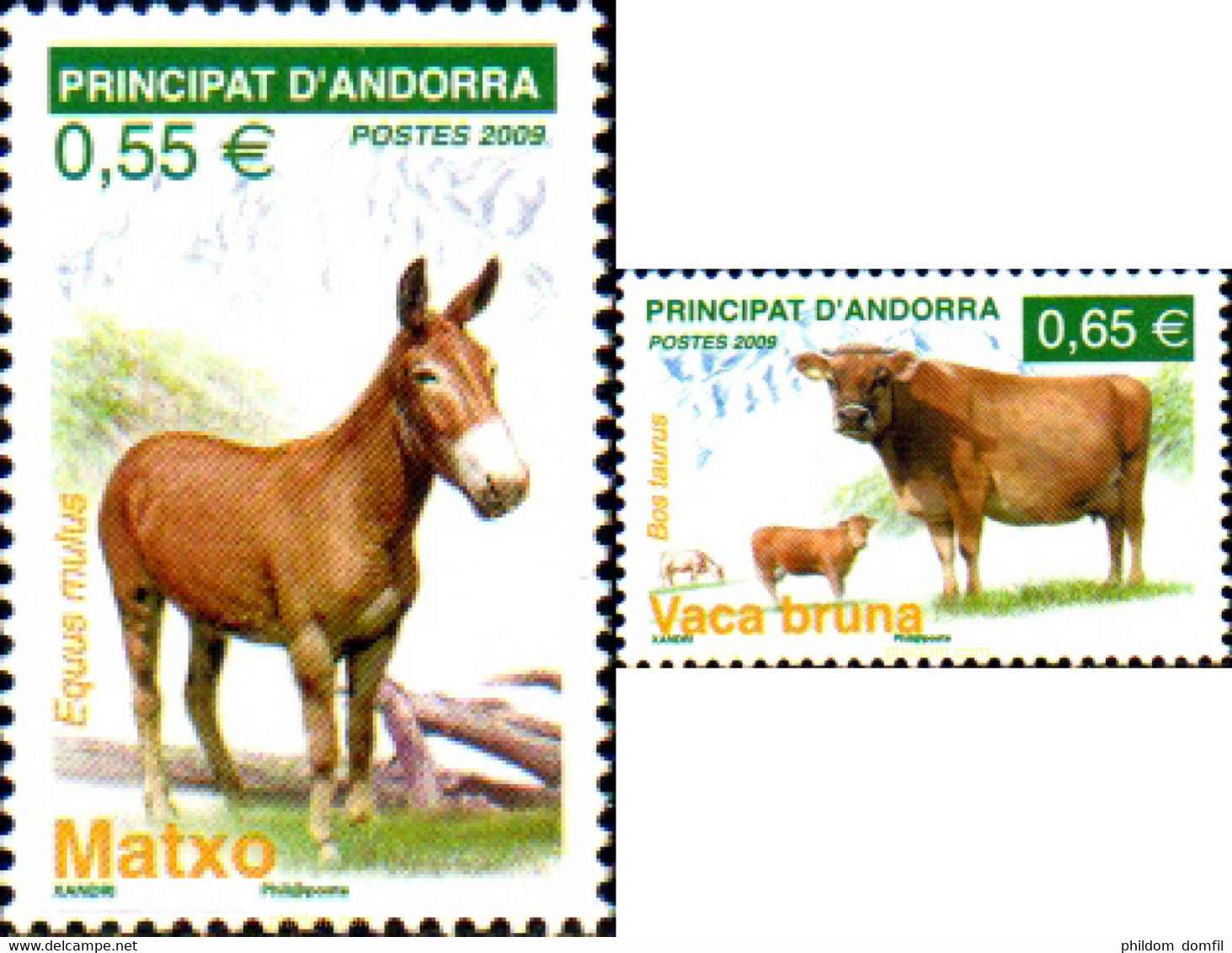 225176 MNH ANDORRA. Admón Francesa 2009 GANADO - Collections