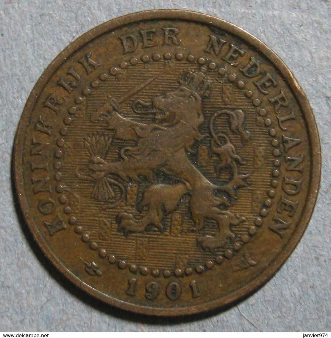 Pays-Bas, 1 Cent 1916, WILHELMINA I. Bronze. KM# 152 - 1 Cent