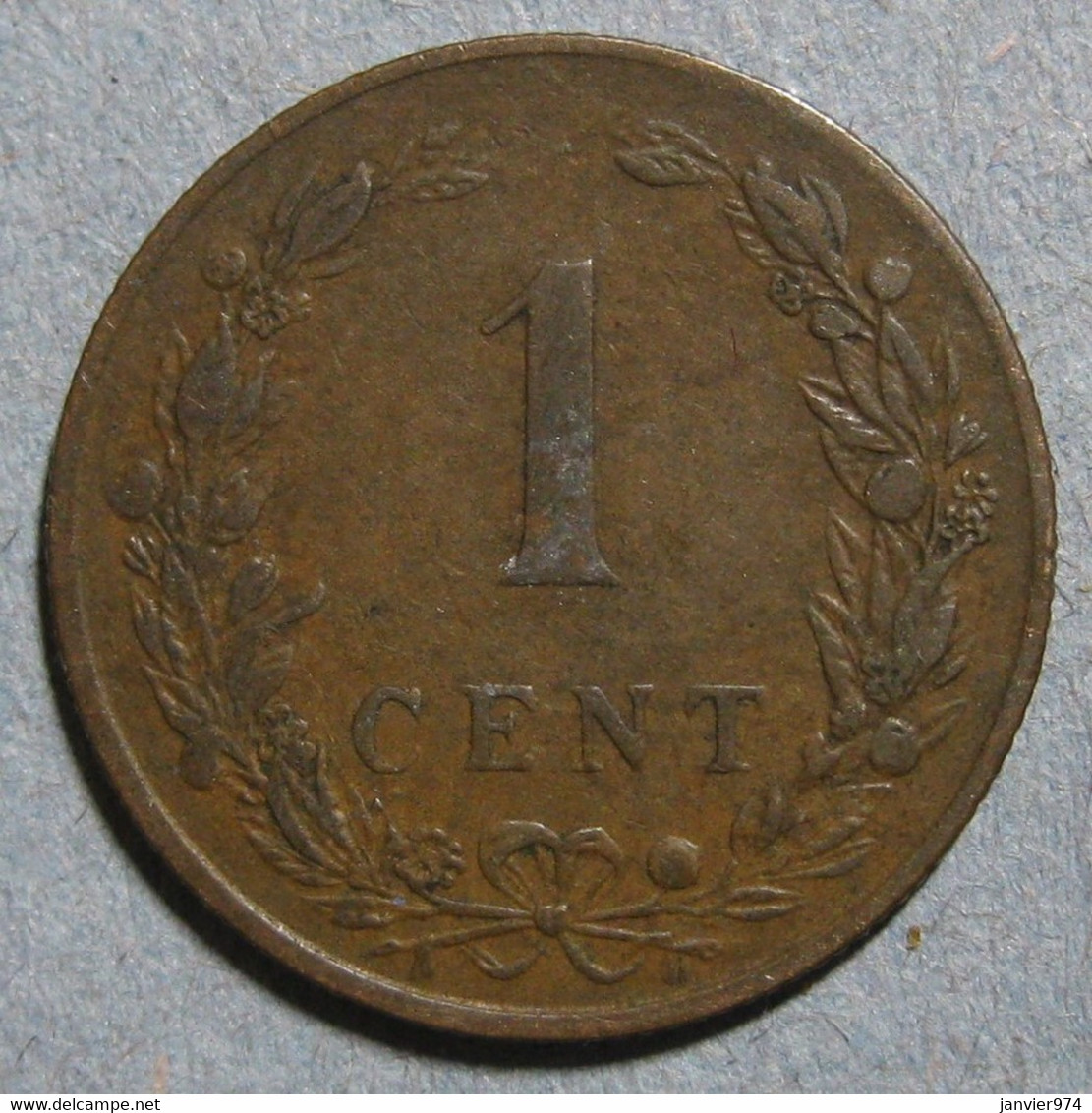 Pays-Bas, 1 Cent 1925, WILHELMINA I. Bronze. KM# 152 - 1 Cent