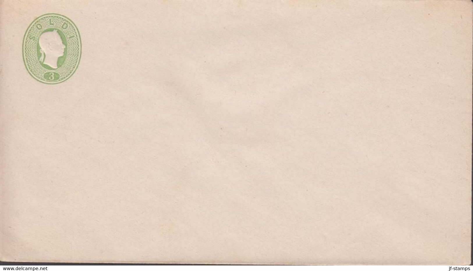 1885. Lombardei Und Venetien. 3 SOLDI Kaiser Franz Joseph Envelope Size 147 X 85 Mm Official Original Repr... - JF434568 - Austrian Occupation