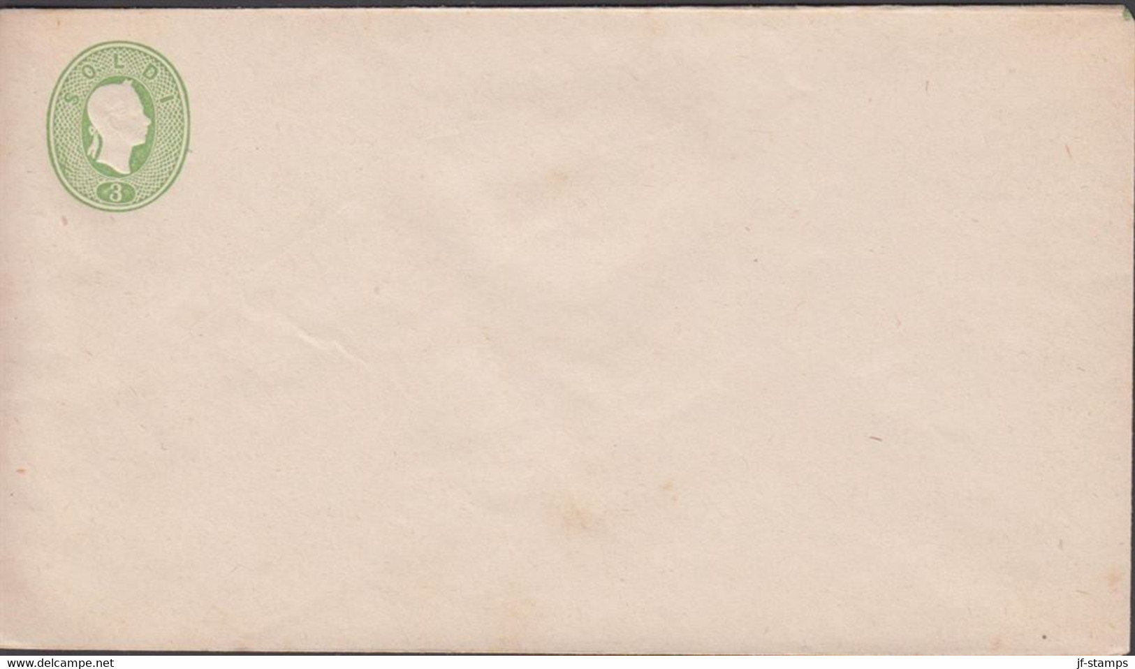 1885. Lombardei Und Venetien. 3 SOLDI Kaiser Franz Joseph Envelope Size 147 X 85 Mm Official Original Repr... - JF434569 - Austrian Occupation