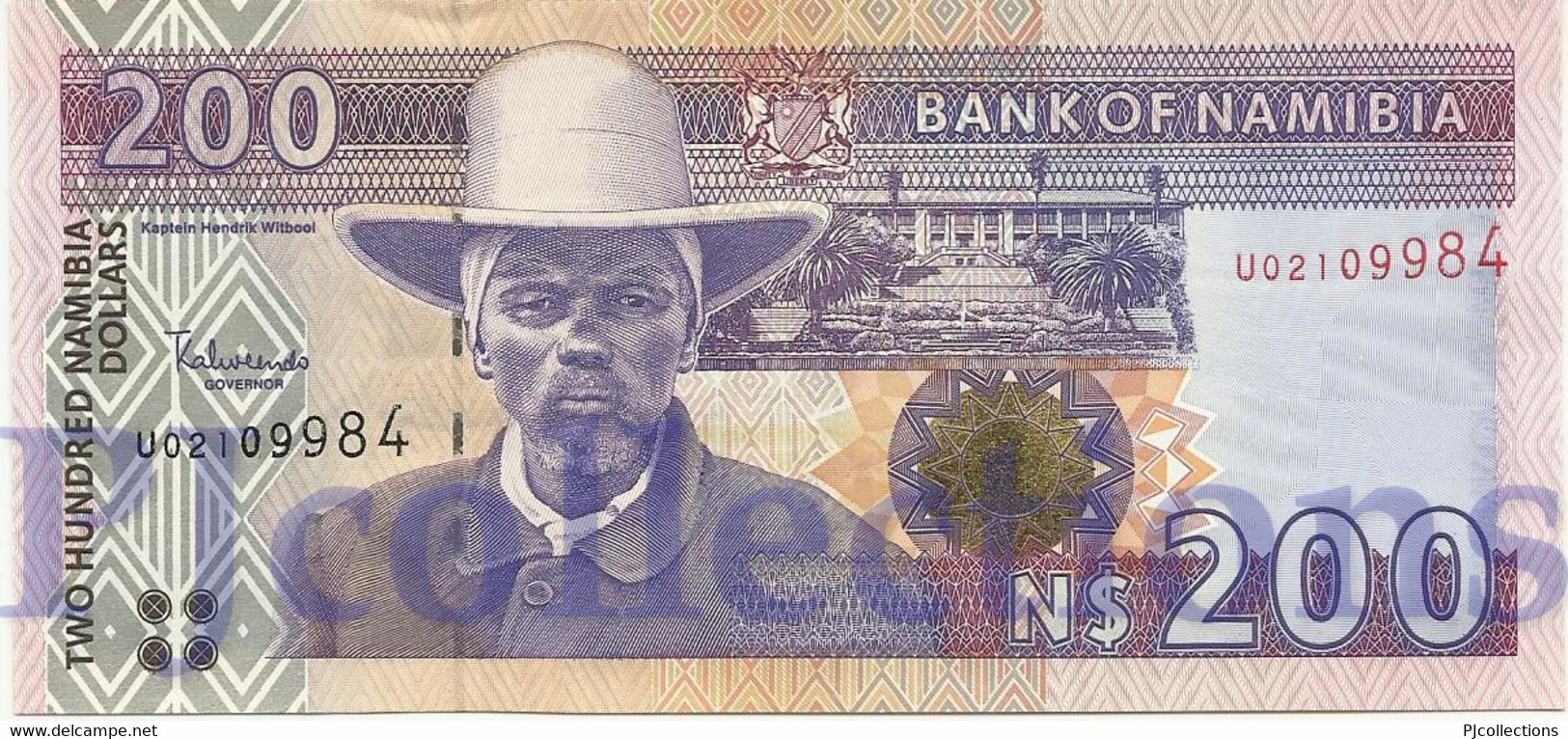 NAMIBIA 200 DOLLARS 1996 PICK 10b UNC - Namibië