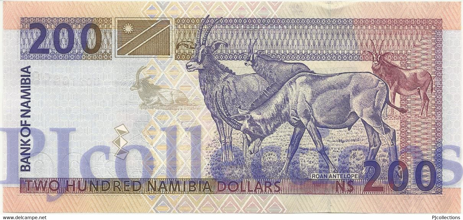 NAMIBIA 200 DOLLARS 1996 PICK 10b UNC - Namibie