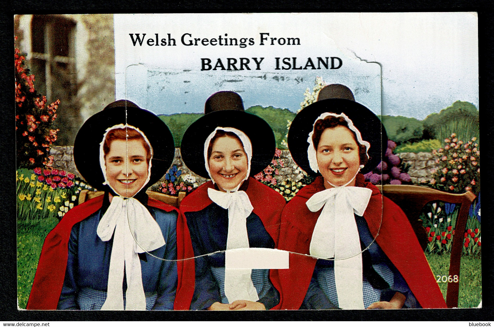 Ref 1580 - 1962 Novelty Pull-Out Postcard - Barry Island - Glamorgan Wales - Good Recorded Delivery Slogan - Glamorgan