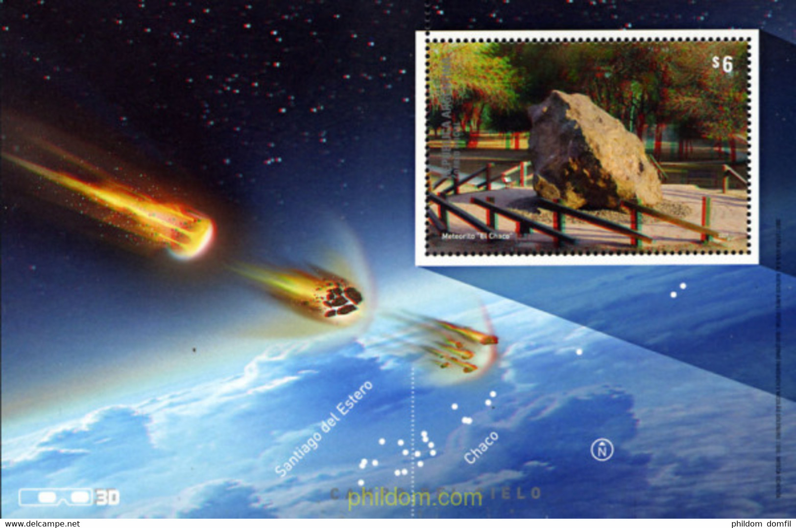 228649 MNH ARGENTINA 2007 METEORITO CAMPO DEL CIELO - Gebraucht