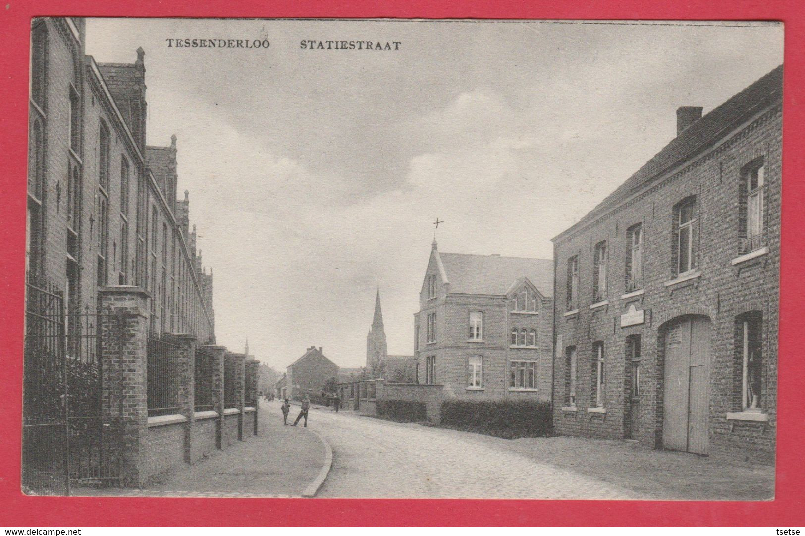 Tessenderloo - Statiestraat - 1909 ( Verso Zien ) - Tessenderlo