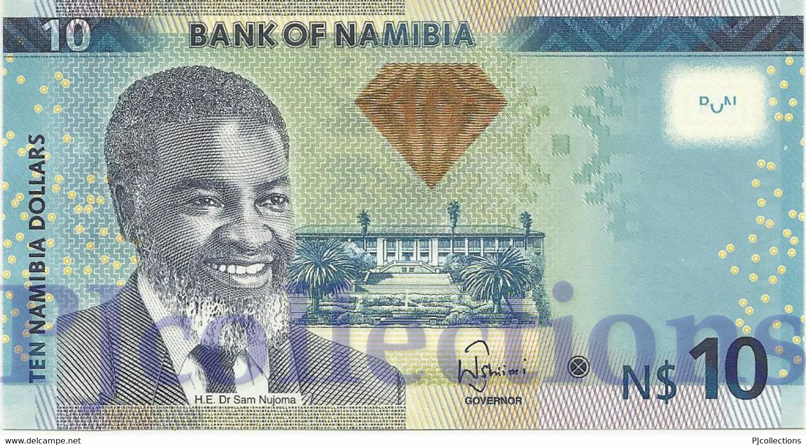 NAMIBIA 10 DOLLARS 2012 PICK 11a UNC - Namibie