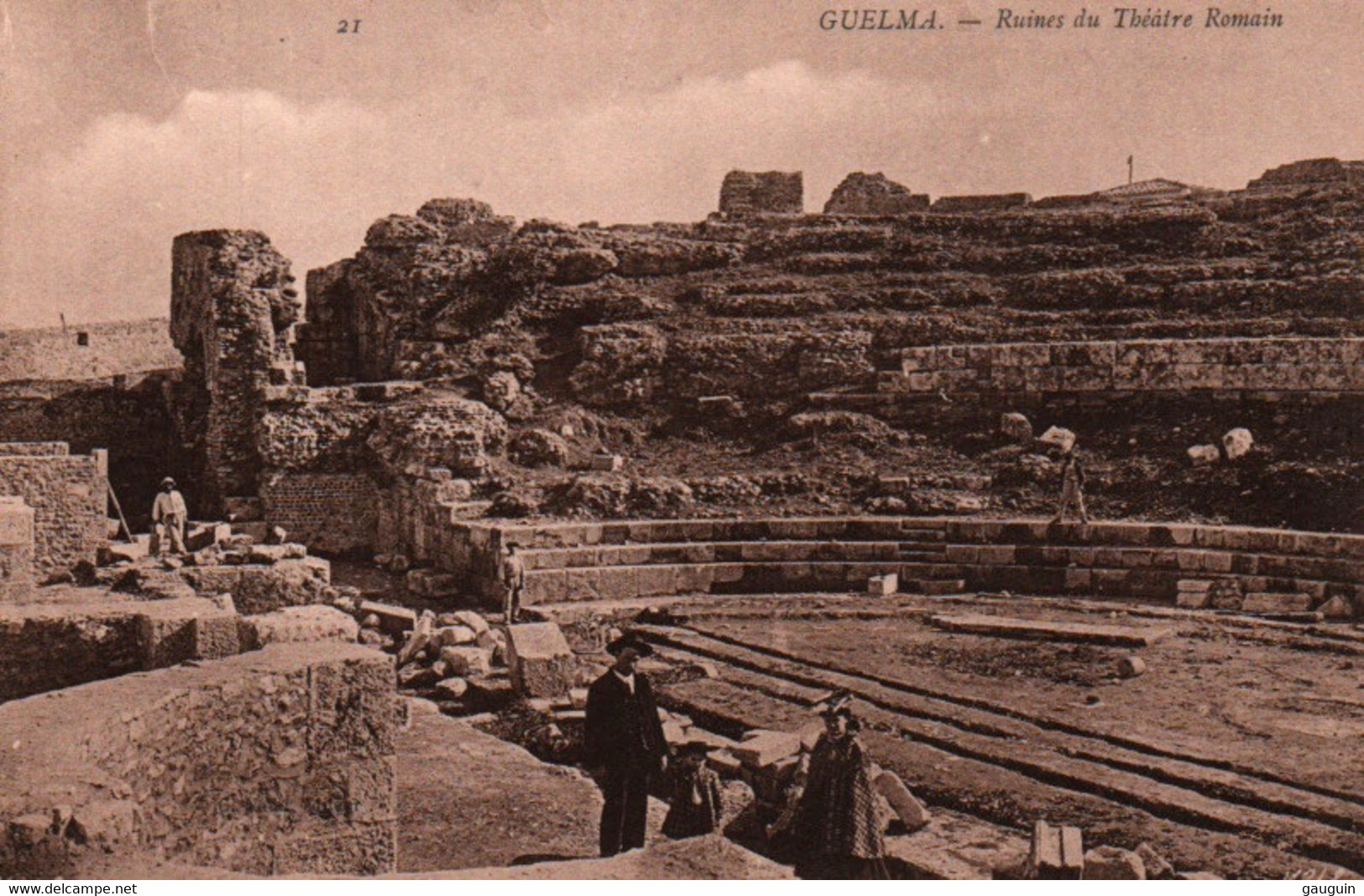 CPA - GUELMA - Ruines Romaines Théâtre Thermes … LOT 2 CP / Edition ND.Photo - Guelma