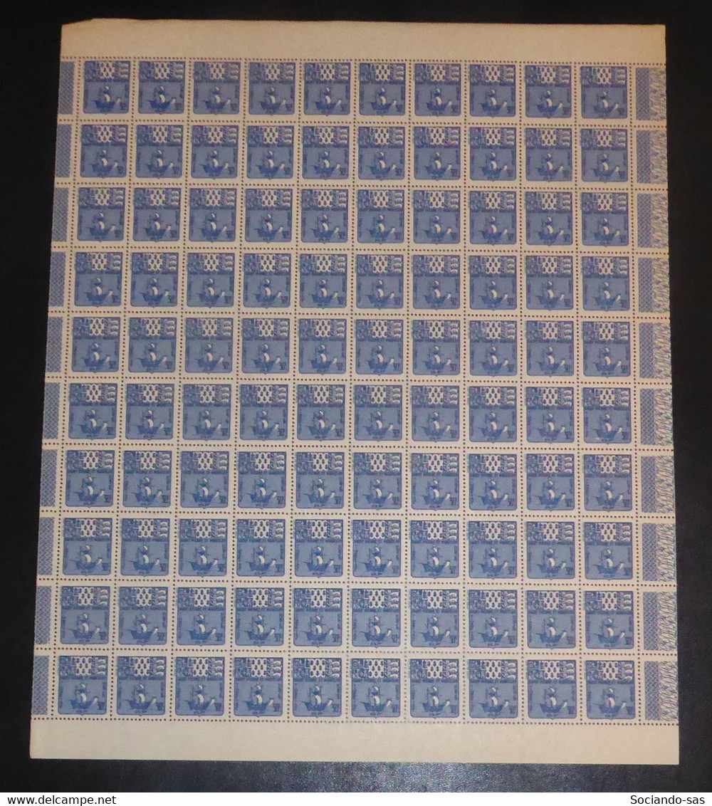 SPM - 1947 - Feuille Complète Du Taxe TT N°Yv. 68 - Armoirie 30c Bleu - Neuf Luxe ** / MNH / Postfrisch - Postage Due