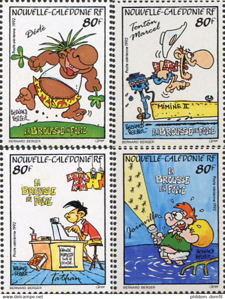 231452 MNH NUEVA CALEDONIA 1992 DISEÑOS HUMORISTICOS - Used Stamps