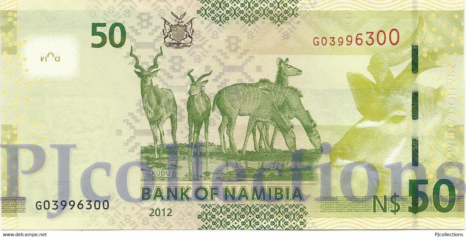 LOT NAMIBIA 50 DOLLARS 2012 PICK 13a UNC X 3 PCS - Namibia