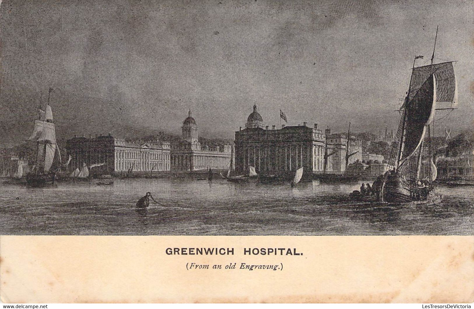 CPA - ENGLAND ANGLETERRE - Greenwich Hospital From An Old Engraving - Andere & Zonder Classificatie