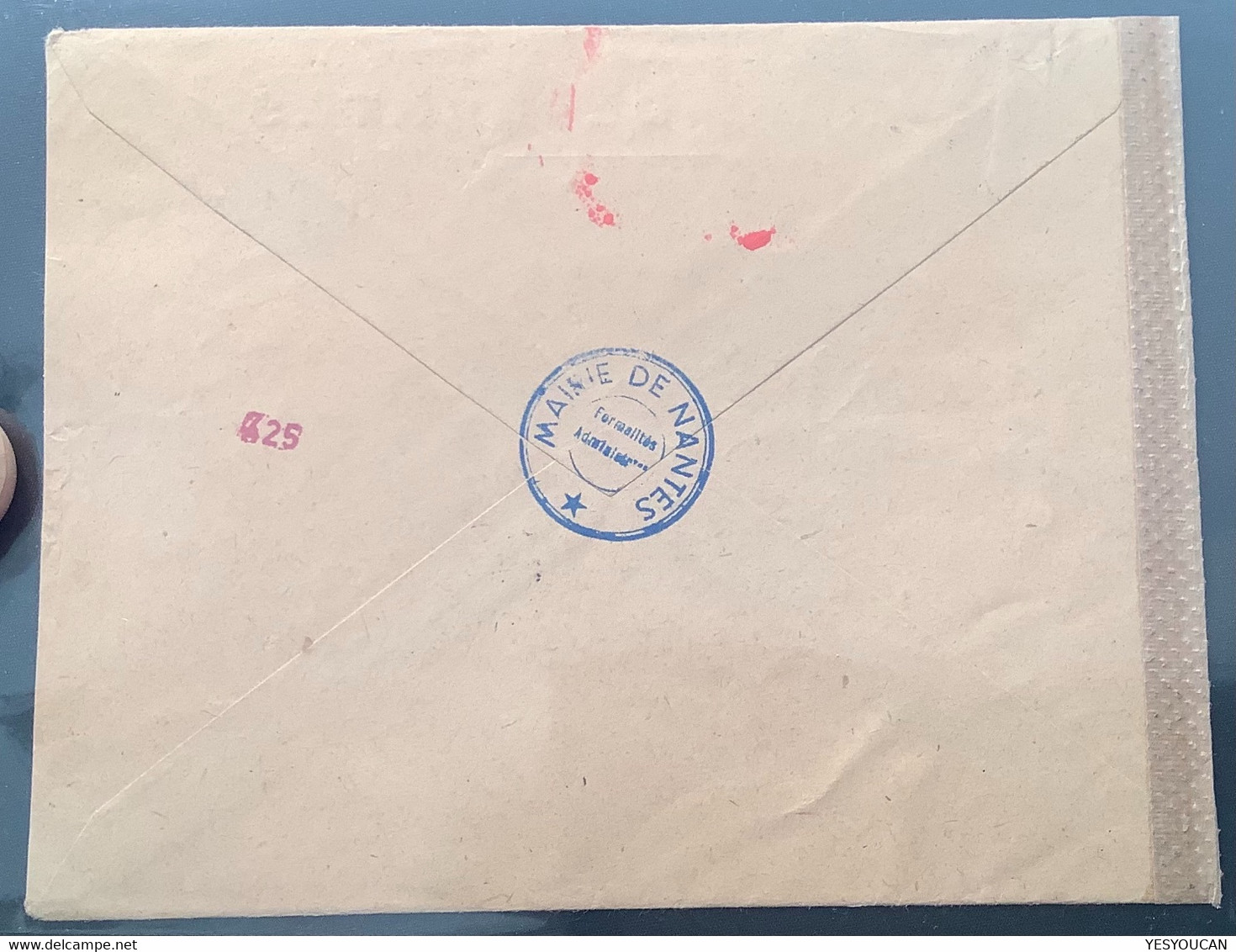 NANTES 1943 CROIX ROUGE PRISONNIERS DE GUERRE Censure>Genéve Suisse (France Red Cross War Zensur Cover Lettre Pow - Guerre De 1939-45