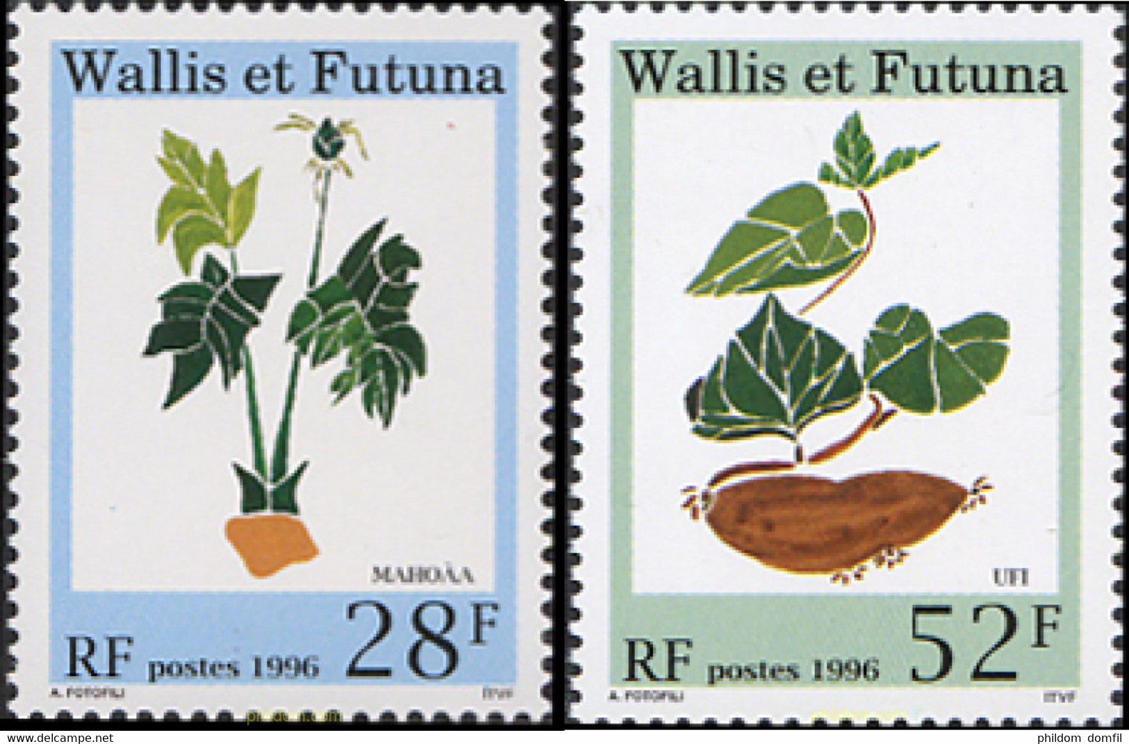 233358 MNH WALLIS Y FUTUNA 1996 TUBERCULOS LOCALES - Gebraucht