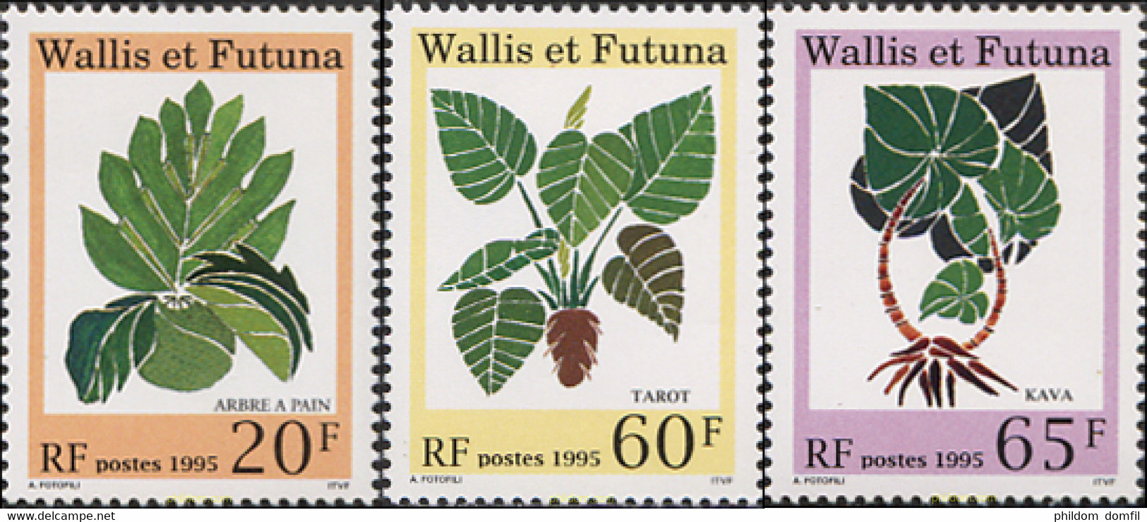 233359 MNH WALLIS Y FUTUNA 1995 FLORES DE ARBUSTOS - Usados