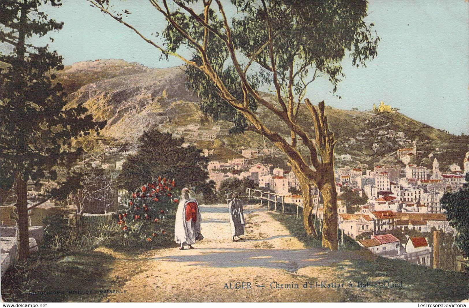 CPA - ALGERIE - ALGER - Chemin D'El Katiar à Bab El Oued -  Colorisée - Alger