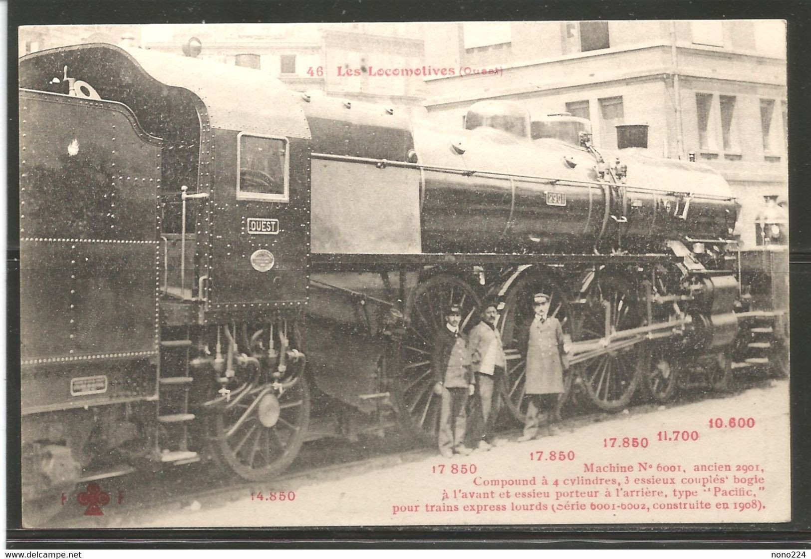 Carte P ( Locomotive / Ouest ) - Treni