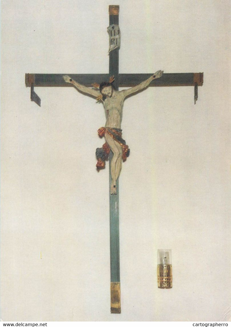 Postcard Exerzitienhaus Schloss Furstenried Forst-Kasten-Allee Christ On Cross - Sculptures