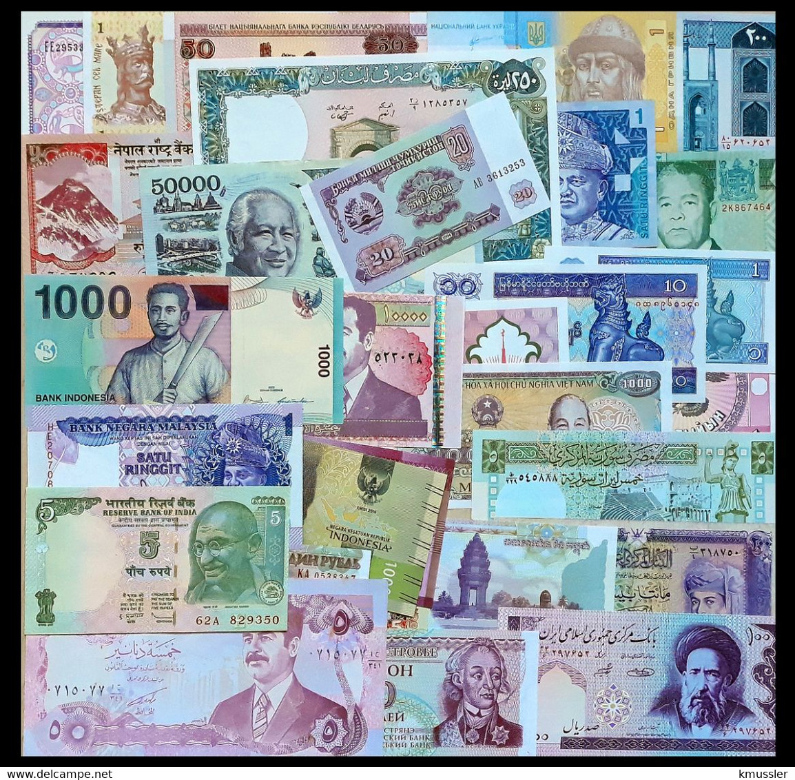 # # # Banknote Lot 30 Verschiedene Banknoten Aus Asien, überwiegend UNC # # # (D) - Otros – América
