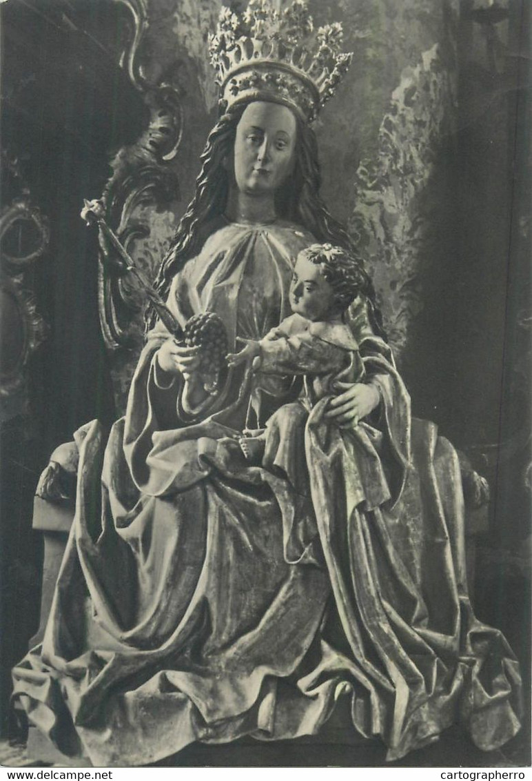 Postcard Thronende Madonna - Sculptures