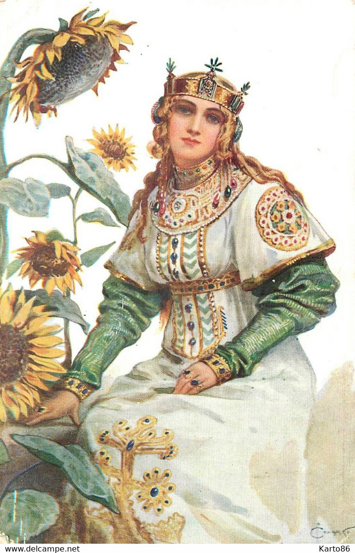 S. SOLOMKO * CPA Illustrateur Russia Russe Russie * Princesse Zabava Poutiatichna - Solomko, S.