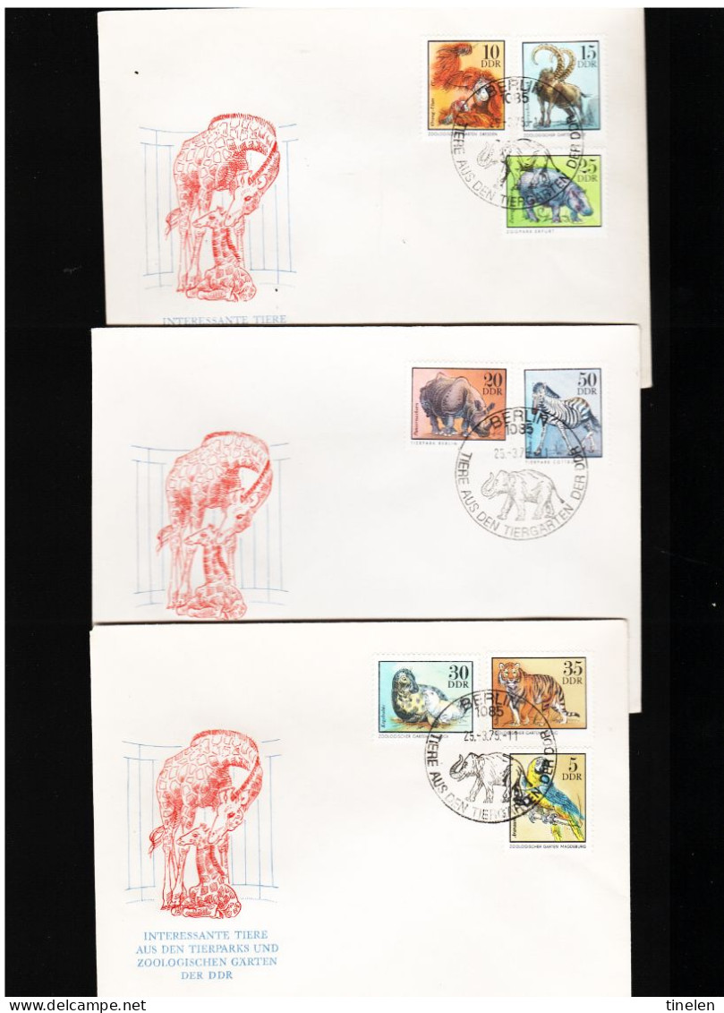 Ddr -germania Est - 1975 Fdc ZOOTIERE - 1971-1980