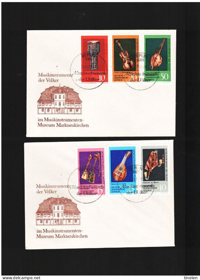 Germania Est- Ddr - 1971 Fdc STRUMENTI MUSICALI NEL MUSEO DI MARKNEUKIRCHEN - 1971-1980