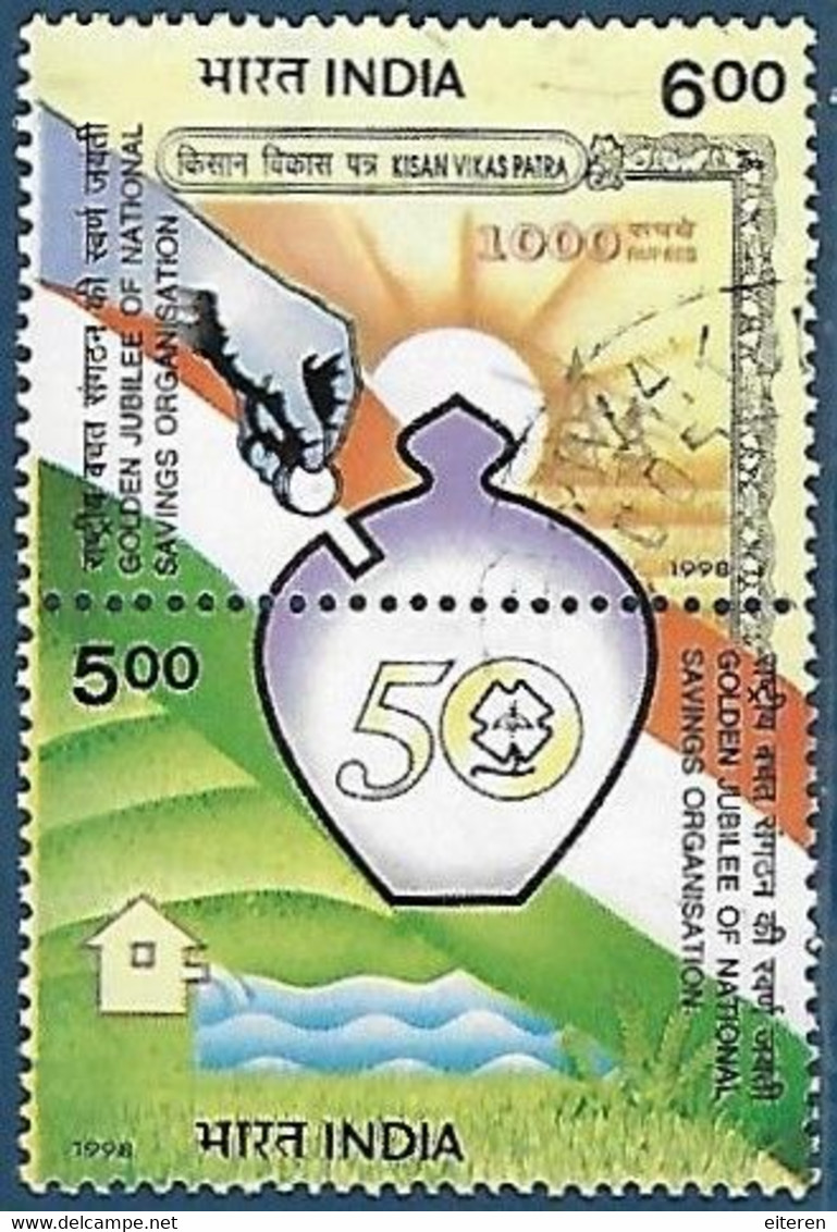 Yvert 1398-1399 - 1998 - 50 Year National Savings Organisation - Used Stamps