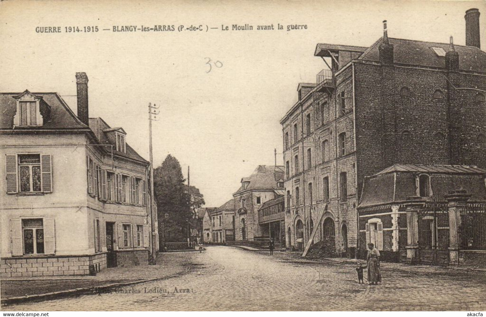 CPA BLANGY-les-ARRAS - Le Moulin Avant La Guérre (181024) - Saint Laurent Blangy