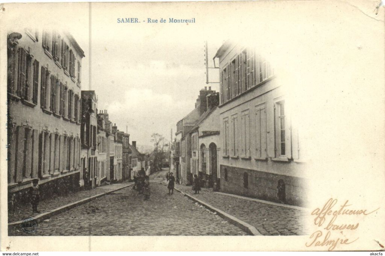 CPA Samer-Rue Du MONTREUIL (181035) - Samer