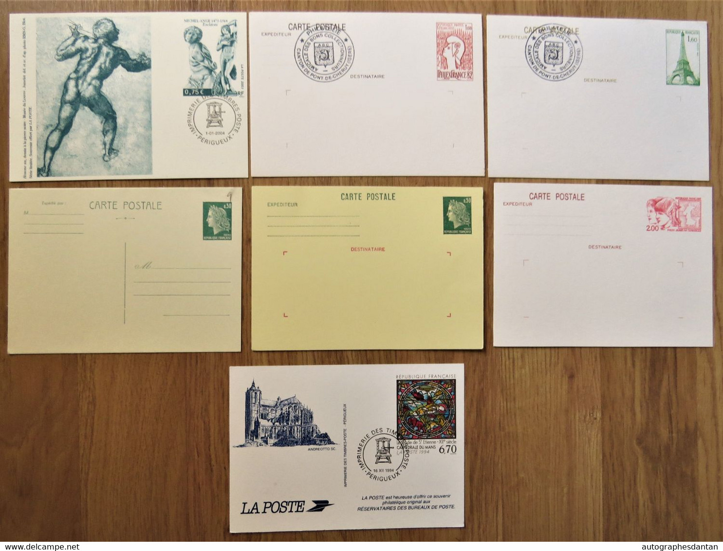 ● LOT De 7 Entiers Postaux - Cartes Postales - Philatélie - Collezioni & Lotti: PAP & Biglietti